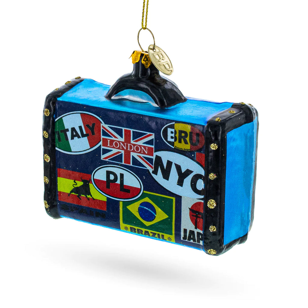 Been Around the World Wanderlust Travel Suitcase Ornament