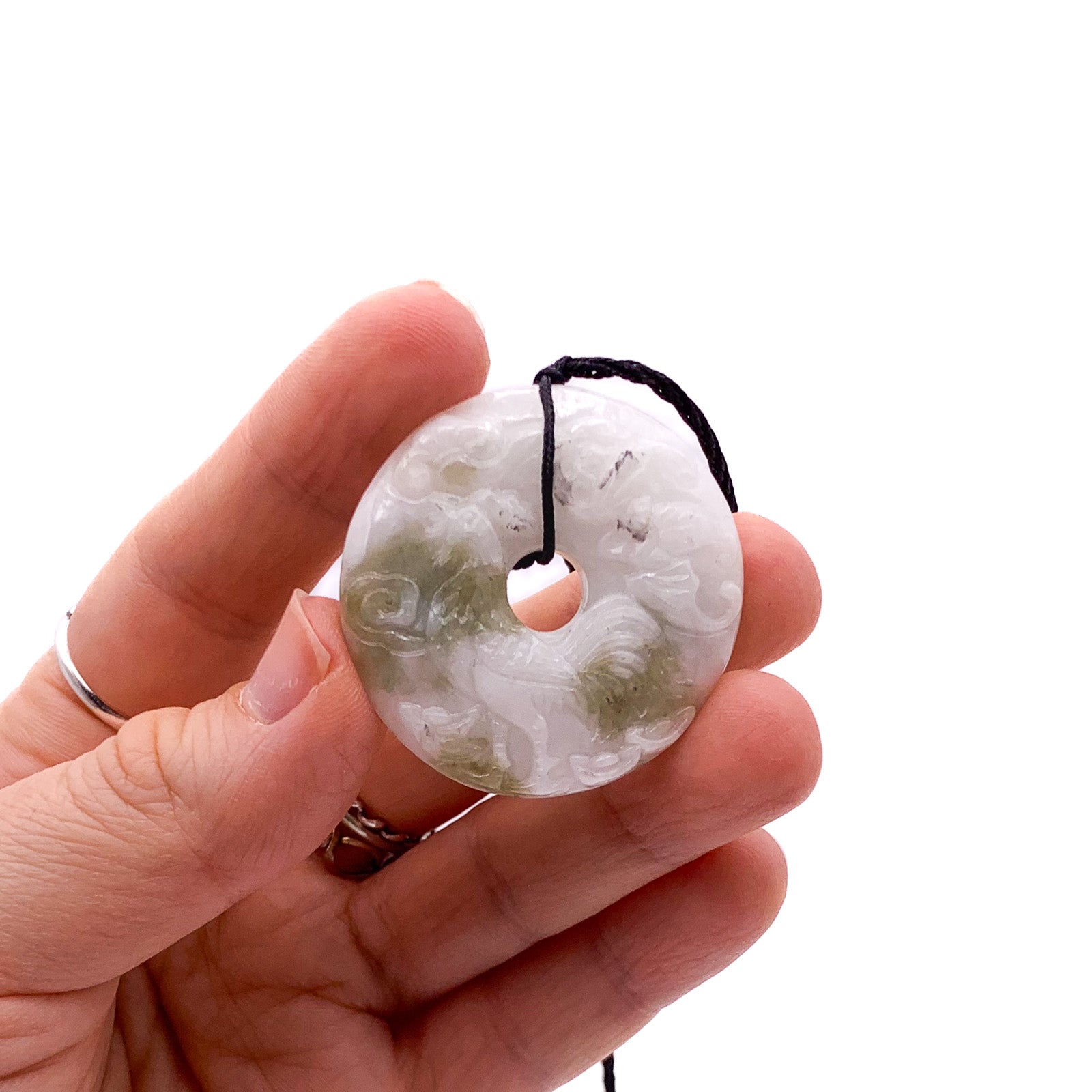 JADEX 公式アカウント 01 出品 Certified Natural Type A Jade Jadeite Carved Rooster Cock Hen Ruyi