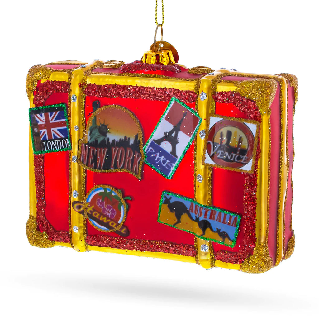 Well-Traveled Suitcase Ornament