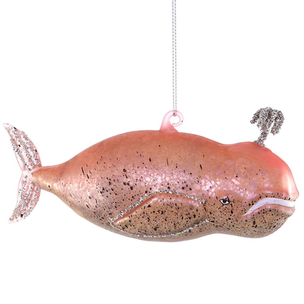 Pink Baleen Whale Ornament