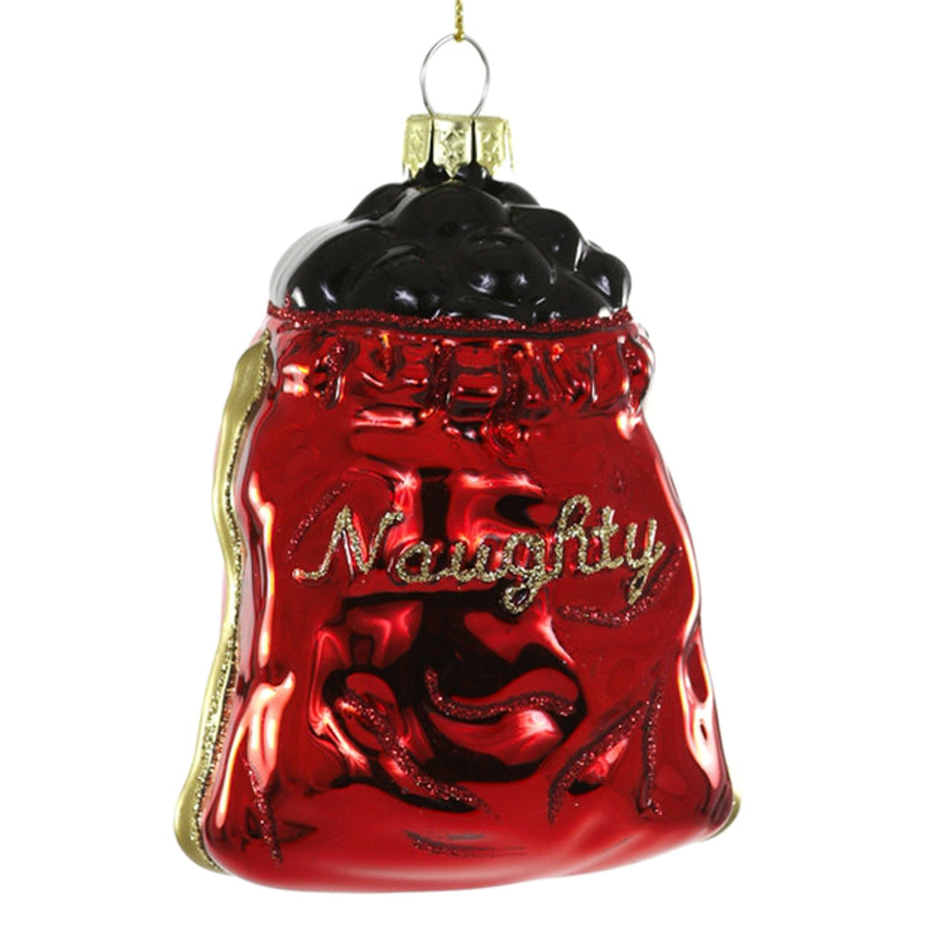 Naughty Person's Bag of Coal Ornament