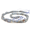 Chalcedony Blue 4mm Faceted Cubes Bead Strand