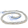 Chalcedony Blue Lace 2.5mm Faceted Rounds Bead Strand