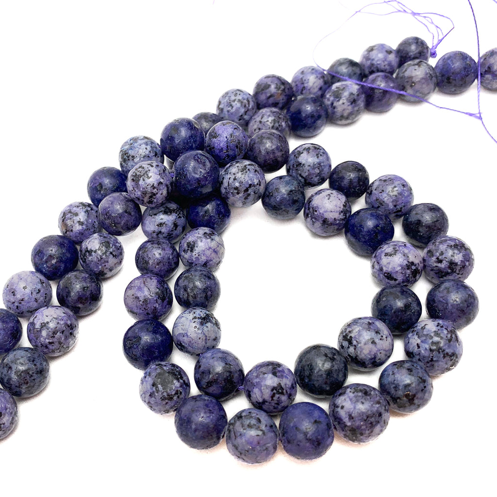 Charoite 10mm Smooth Rounds Bead Strand