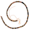 Chiastolite / Andalusite 5.5mm Faceted Rounds Bead Strand