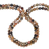 Chiastolite / Andalusite 5.5mm Faceted Rounds Bead Strand