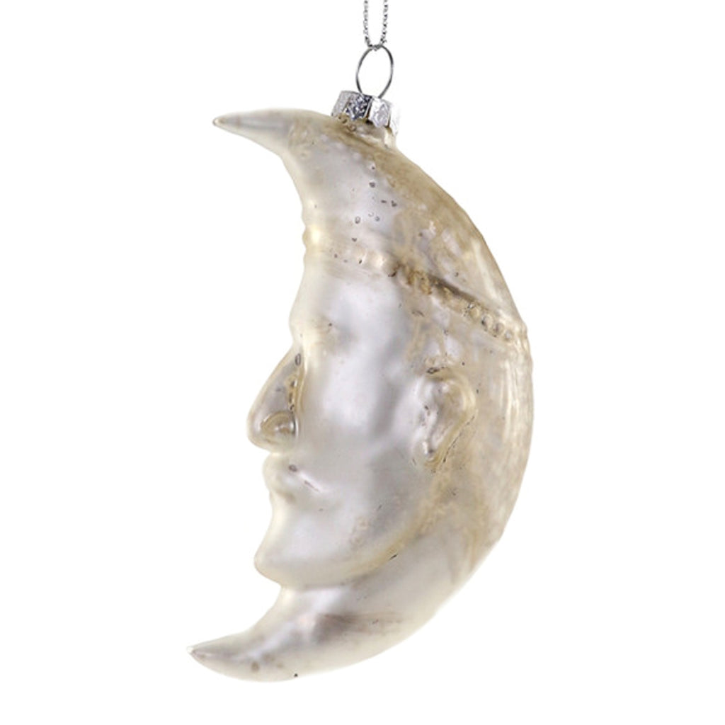 Crescent Man In The Moon (Pearl) Ornament