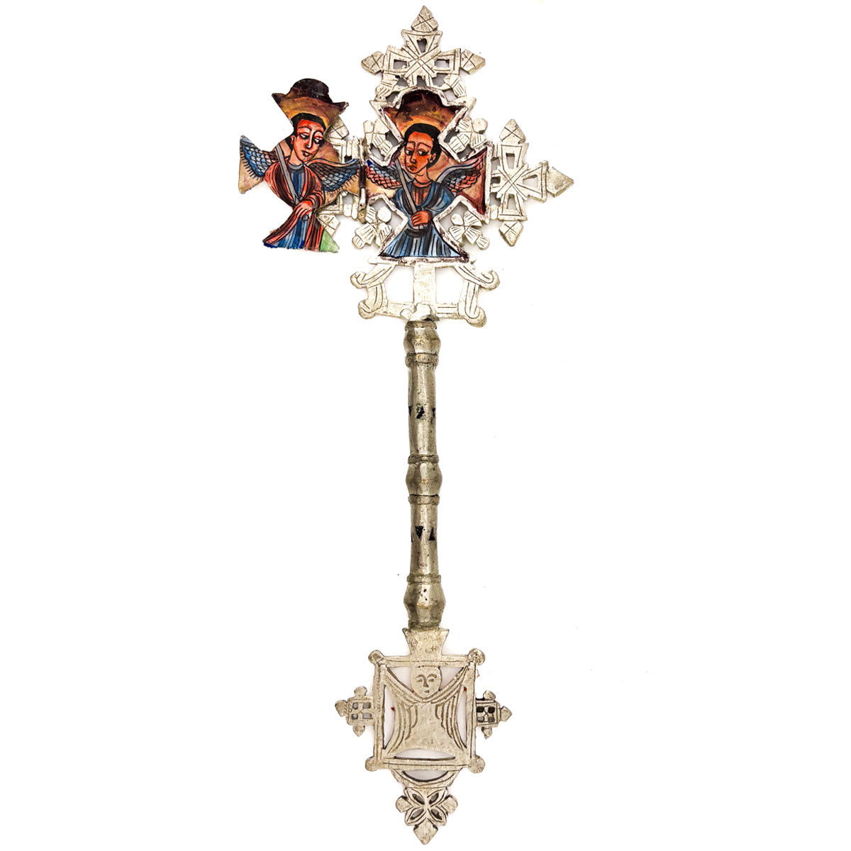 Ethiopian Hand Meditation Scepter with Icon Window, D – Beads of Paradise