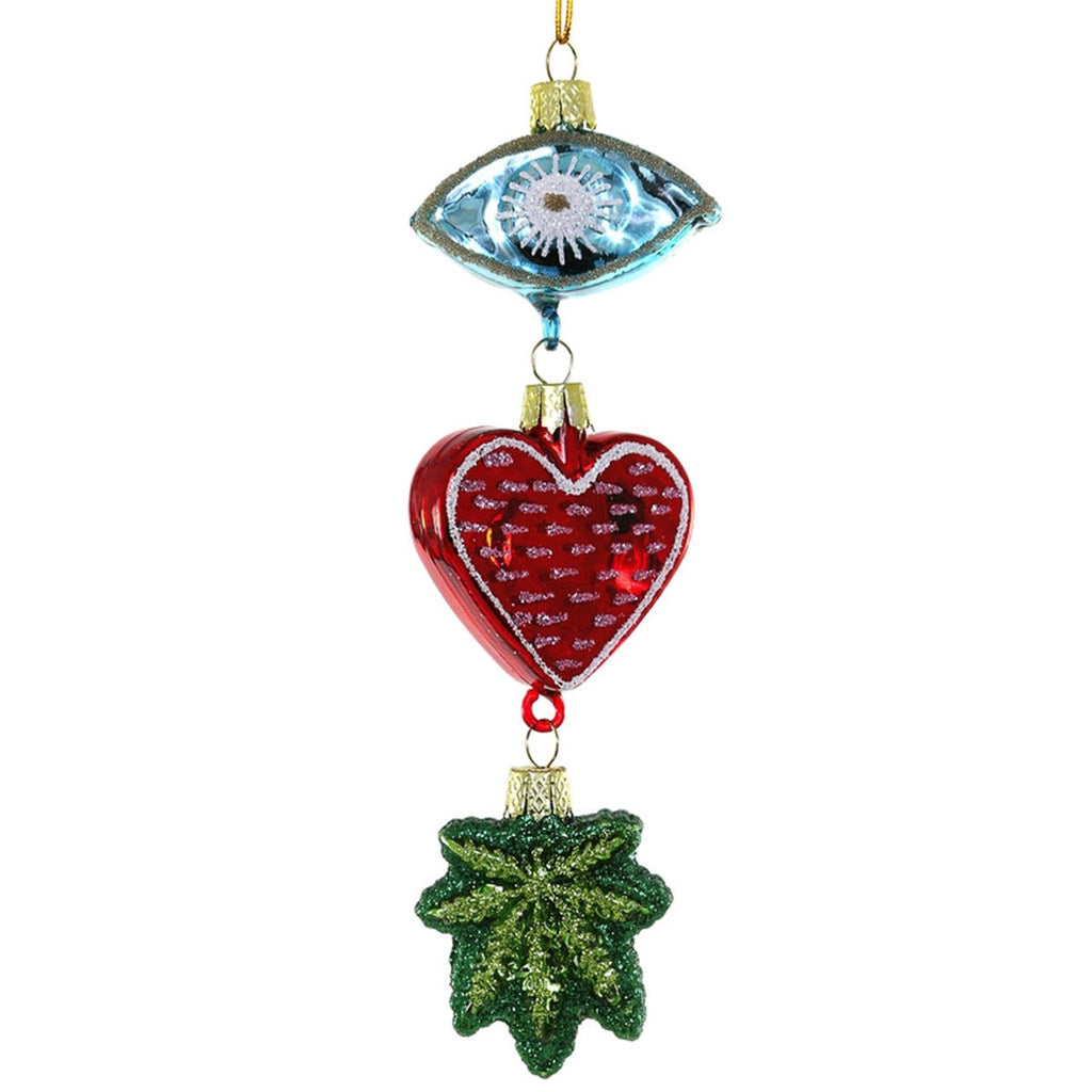 Eye Heart Weed Ornament