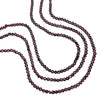 Garnet 4mm Faceted Coins Bead Strand