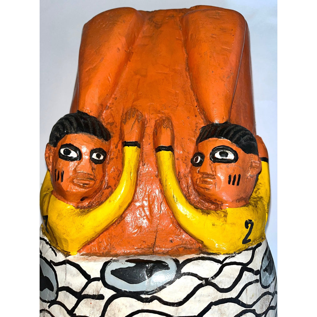 Yoruba Gelede Belly Mask with Twins, Côte d'Ivoire #1185