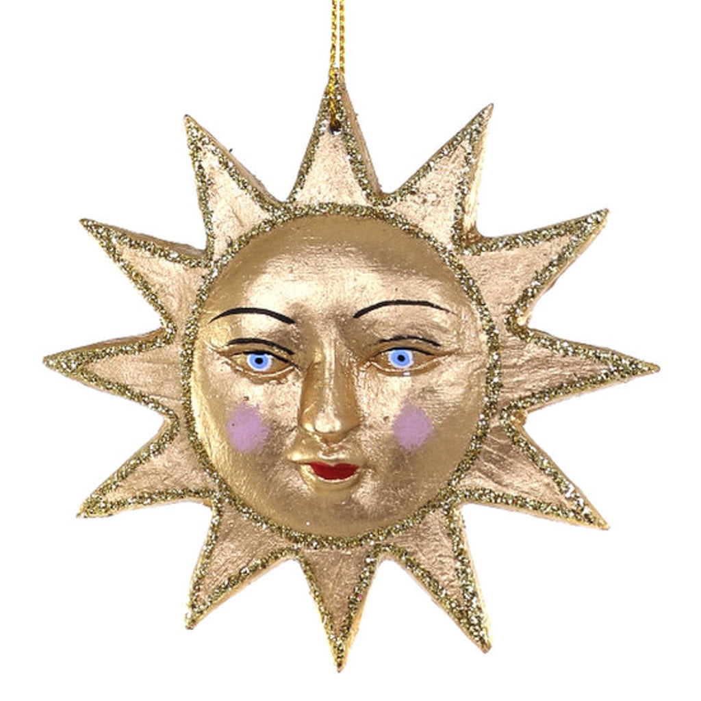 Gilded Sun Ornament