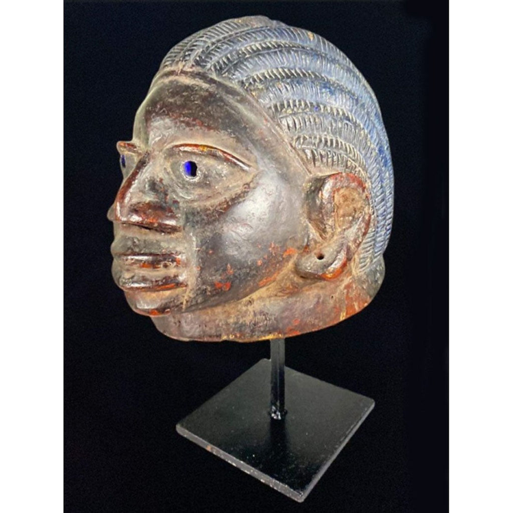Yoruba Gẹlẹdẹ Female Helmet Mask, Nigeria #1147