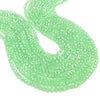 Light Green Velvet 4mm Faceted Rondelle Glass Bead Strand