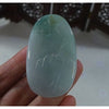 Cert'd Natural Type A Icy Light Green Jadeite Jade Lotus Kwan-Yin Pendant