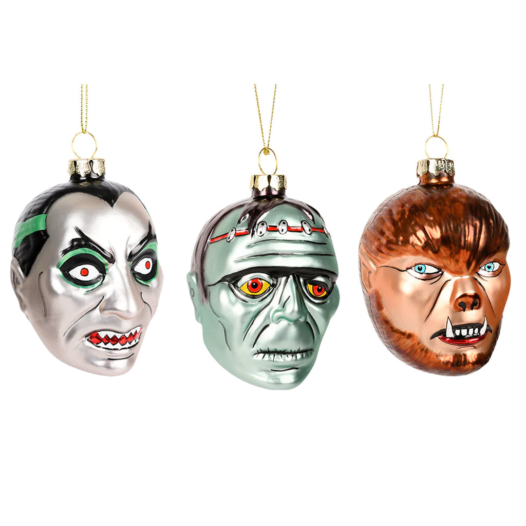 Dracula! Frankenstein! Wolfman! Monster Ornaments, Oh The Horror!