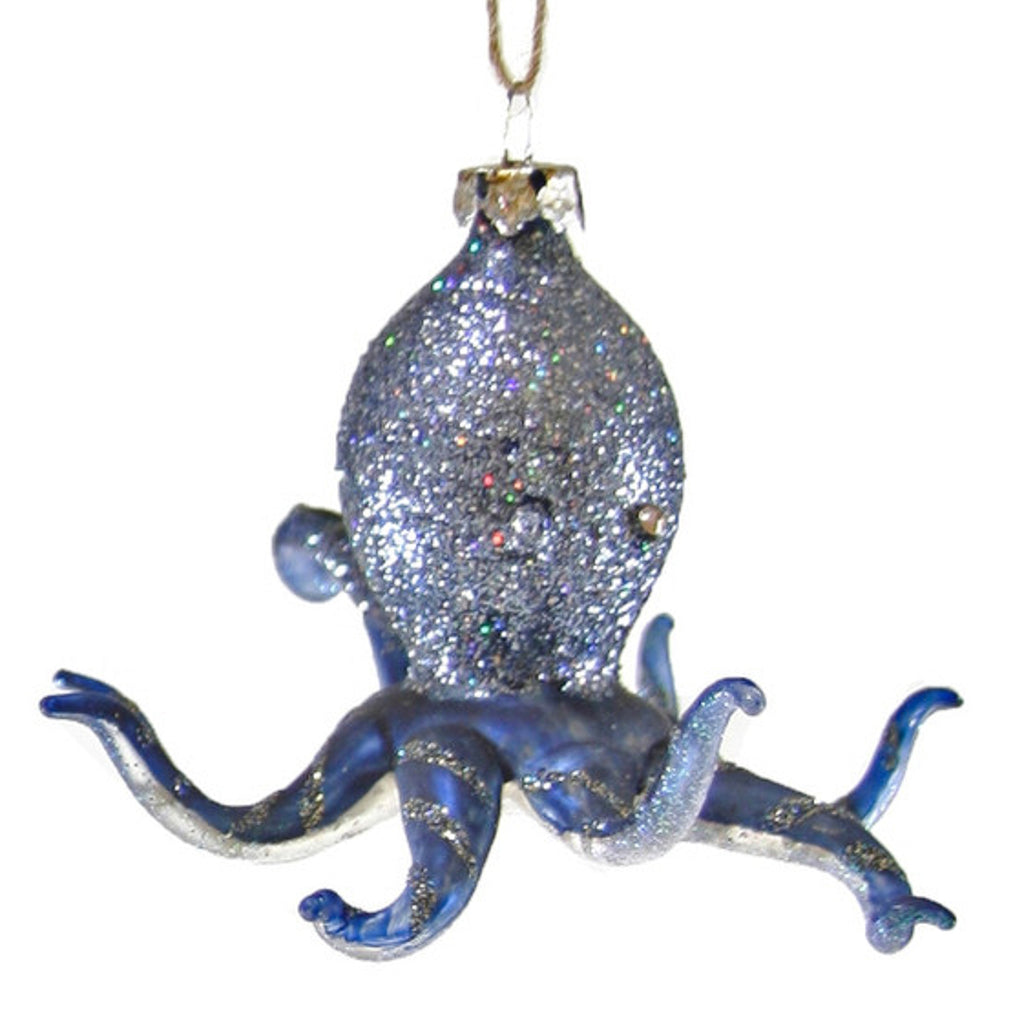 Glitter Octopus Ornament