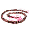 Rhodonite 3mm Faceted Rounds Bead Strand