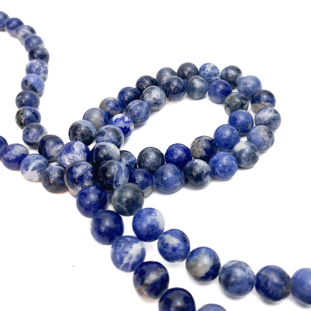 Sodalite 8mm Smooth Rounds Bead Strand