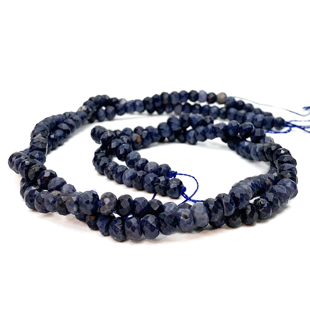 Sodalite 5.5mm Faceted Rondelles Bead Strand