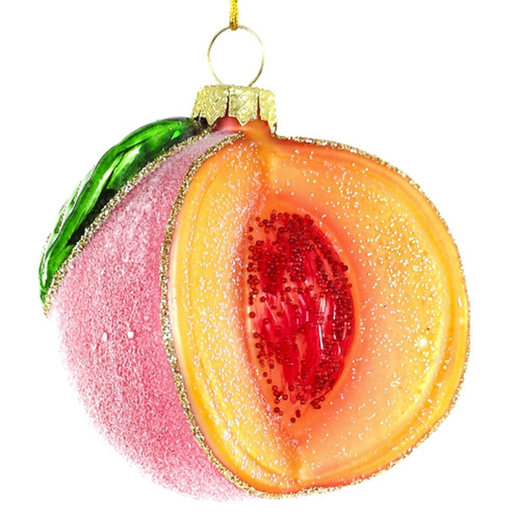Sugared Peach Ornament