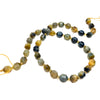 Golden / Blue Tigers Eye 7mm Faceted Drums Bead Strand
