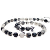 Tourmalated Quartz 7mm Faceted Drums Bead Strand