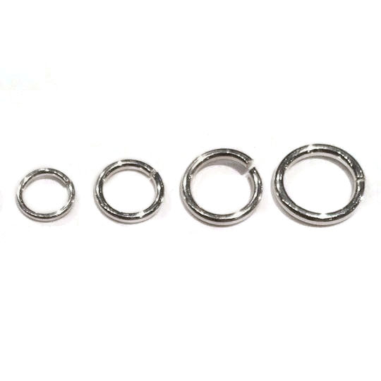 Sterling Silver Jump Rings, Open