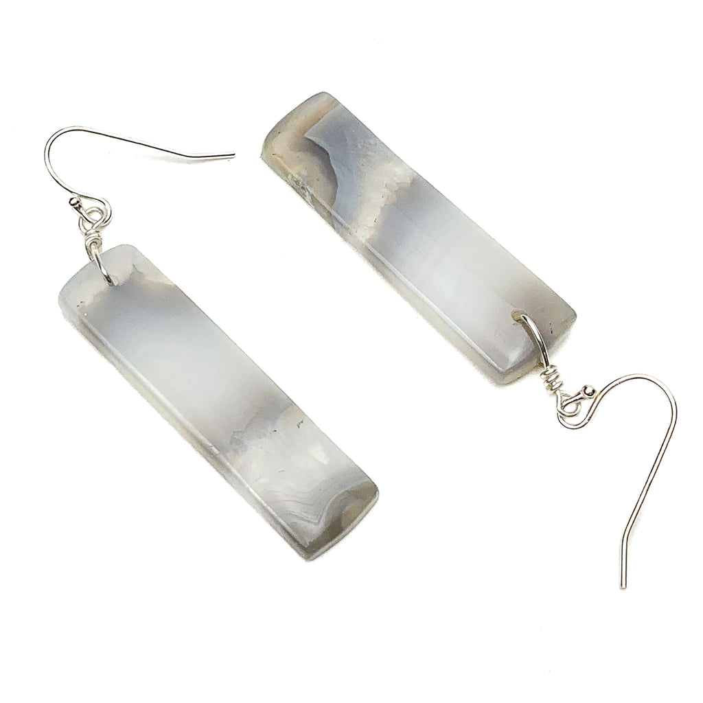 Botswana Agate Earrings With Gold-Filled French Earwires