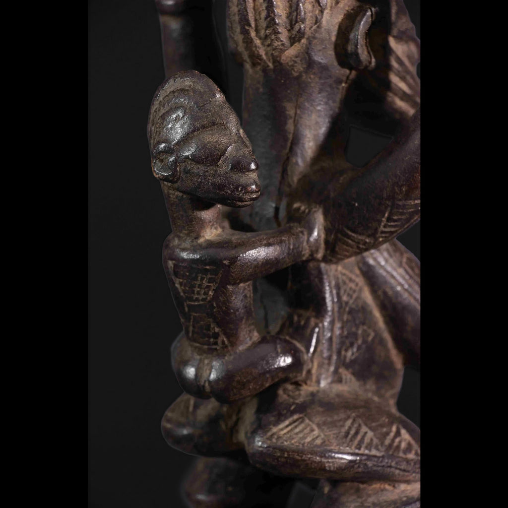 Yoruba Maternity Divination Small Altar / Pedestal Stool, Nigeria #36