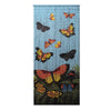 Bamboo Beaded Curtain Hand Painted-Butterflies