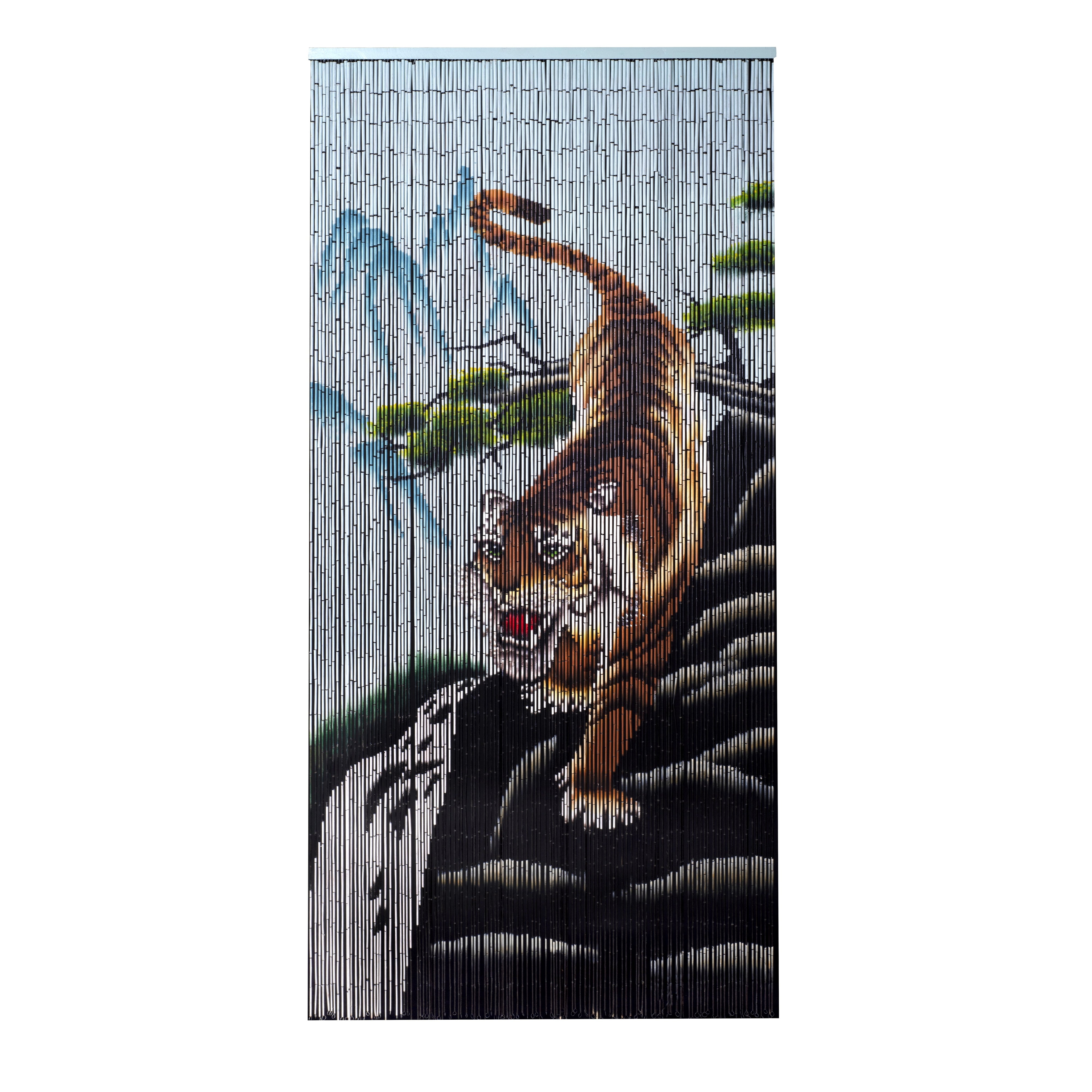 Bamboo Beaded Curtain Hand Painted - Tiger – Beads of Paradise