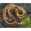 Rudraksha with Colored Jade 8mm Knotted Mala with Silk Tassel #112