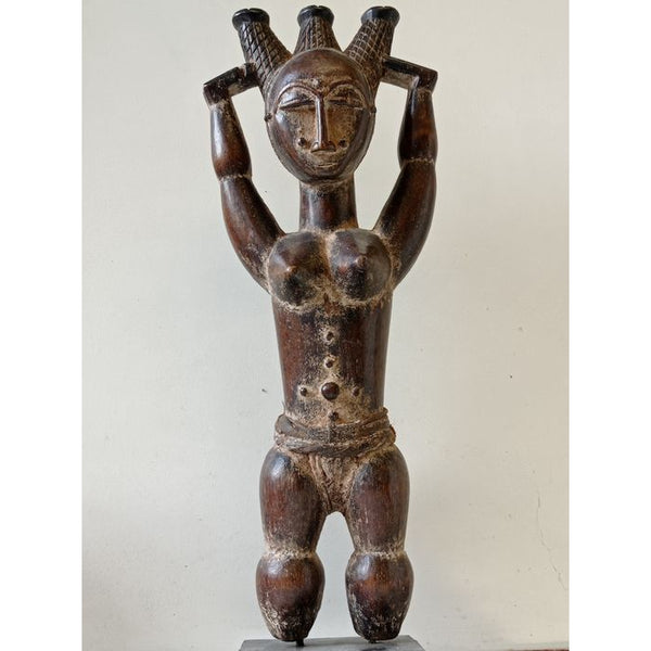Attie Standing Ancestor Female Figure, Côte d'Ivoire