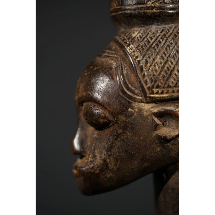 Baule Female Blolo Bla (Spirit Wife Figure) Sculpture, Côte d'Ivoire #775