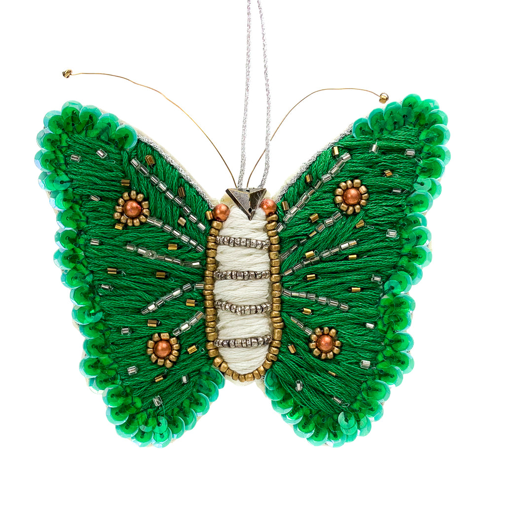 Embroidered & Beaded Butterfly Ornaments SOLD PER ONE PIECE