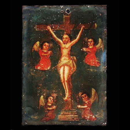 Cristo con los Simbolos de la Pasion Retablo #12