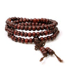 Chinese Deep Red Wooden Mala 6mm