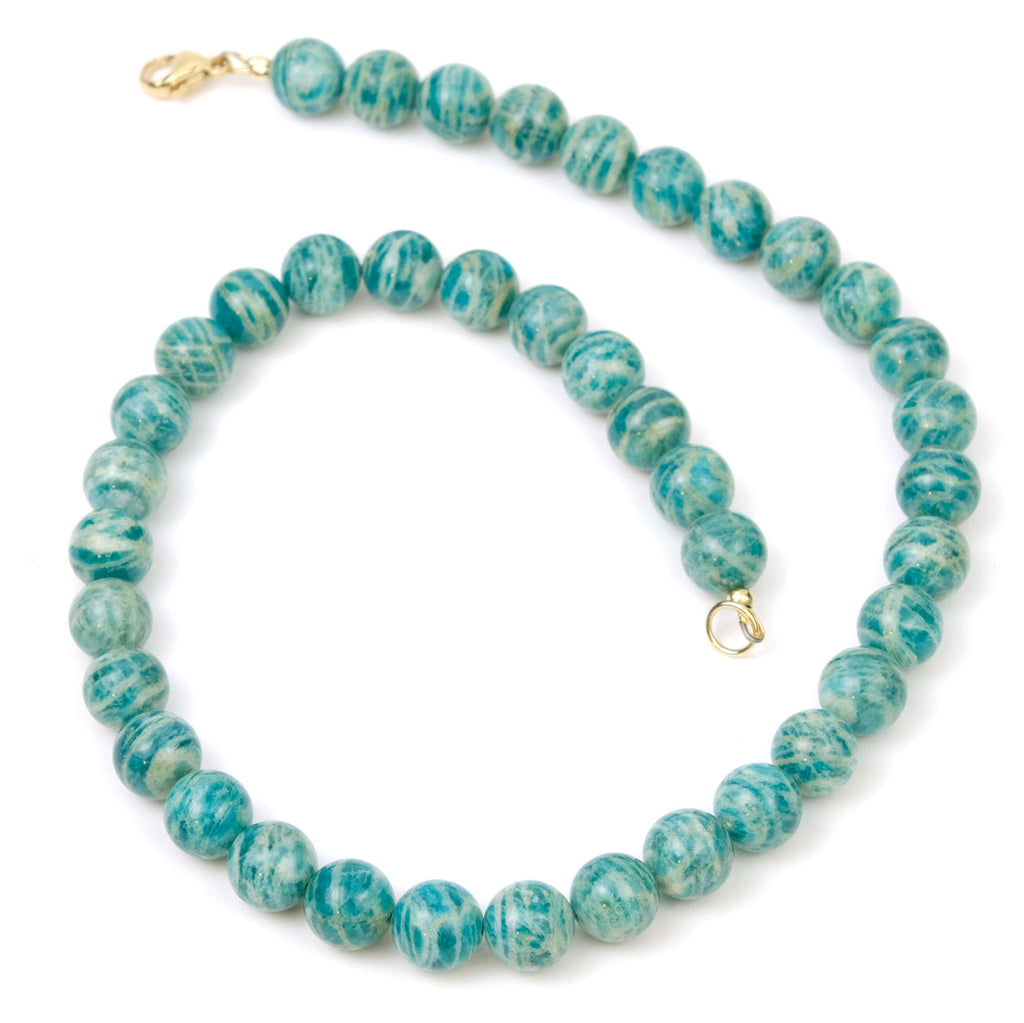Amazonite Necklace with Gold Filled Trigger Clasp