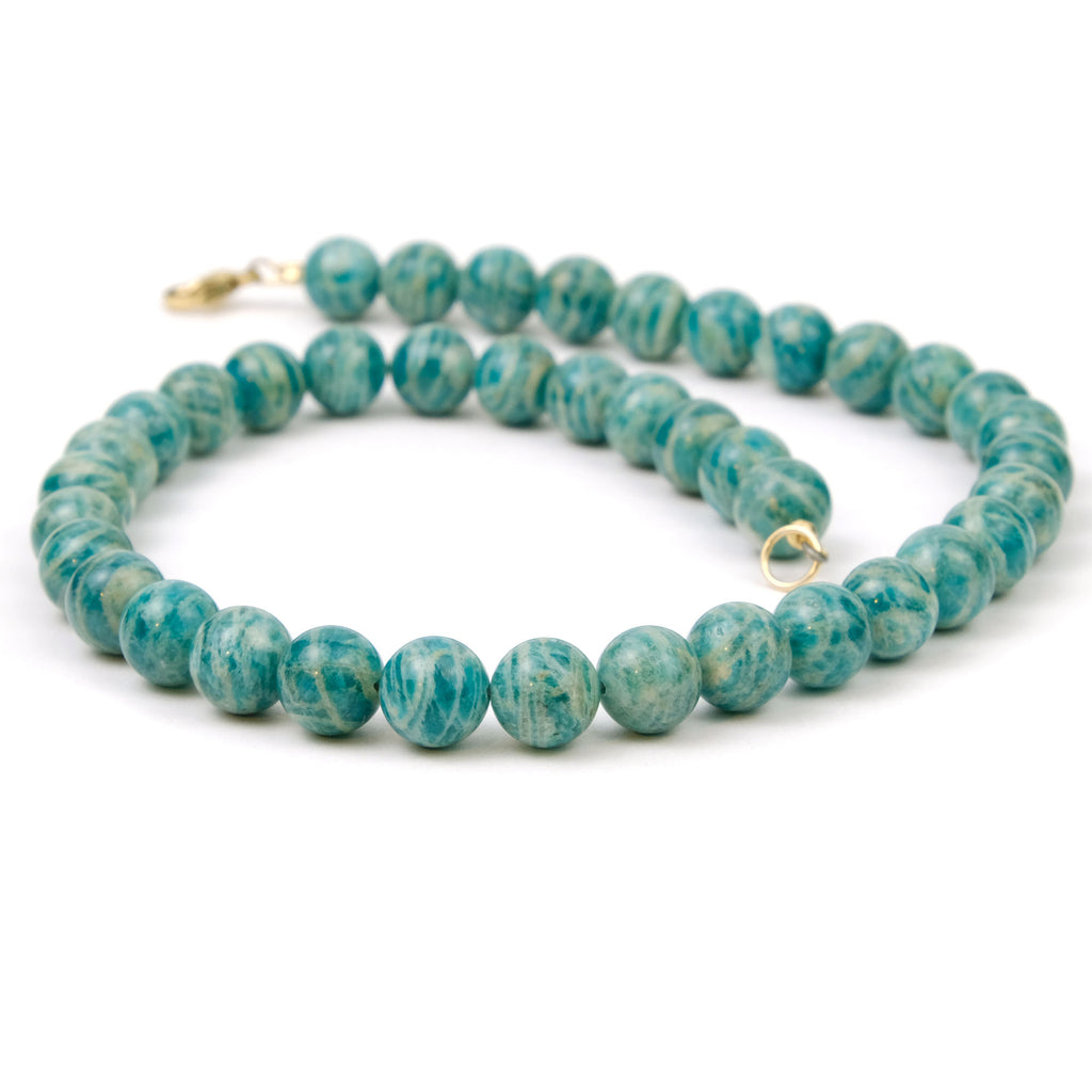Amazonite Necklace with Gold Filled Trigger Clasp