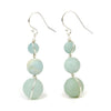 Amazonite Matte Earrings with Sterling Silver French Ear Wires