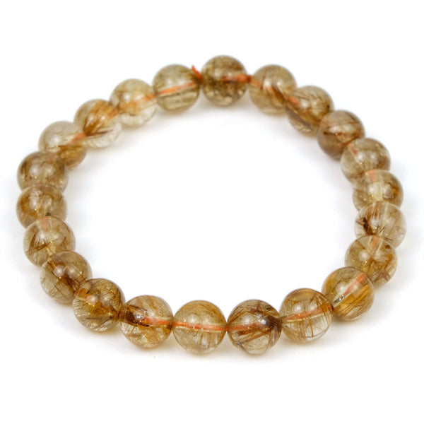 Golden healer quartz bracelet – oval faceted – 1pc - Moksa