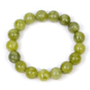 Kunzite Green Stretch Bracelet 11mm