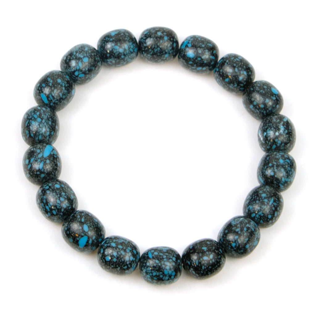 Tibetan Turquoise Stretch Bracelet 10mm