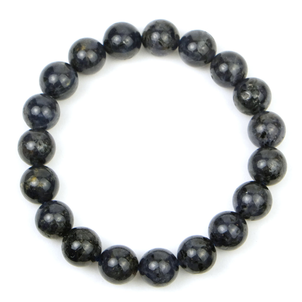 Black Tanzanite Stretch Bracelet 10mm