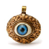 Blue Eye "Evil Eye" Set in Copper Pendant Oval # 54 - 2