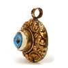 Blue Eye "Evil Eye" Set in Copper Pendant Oval # 54 - 2