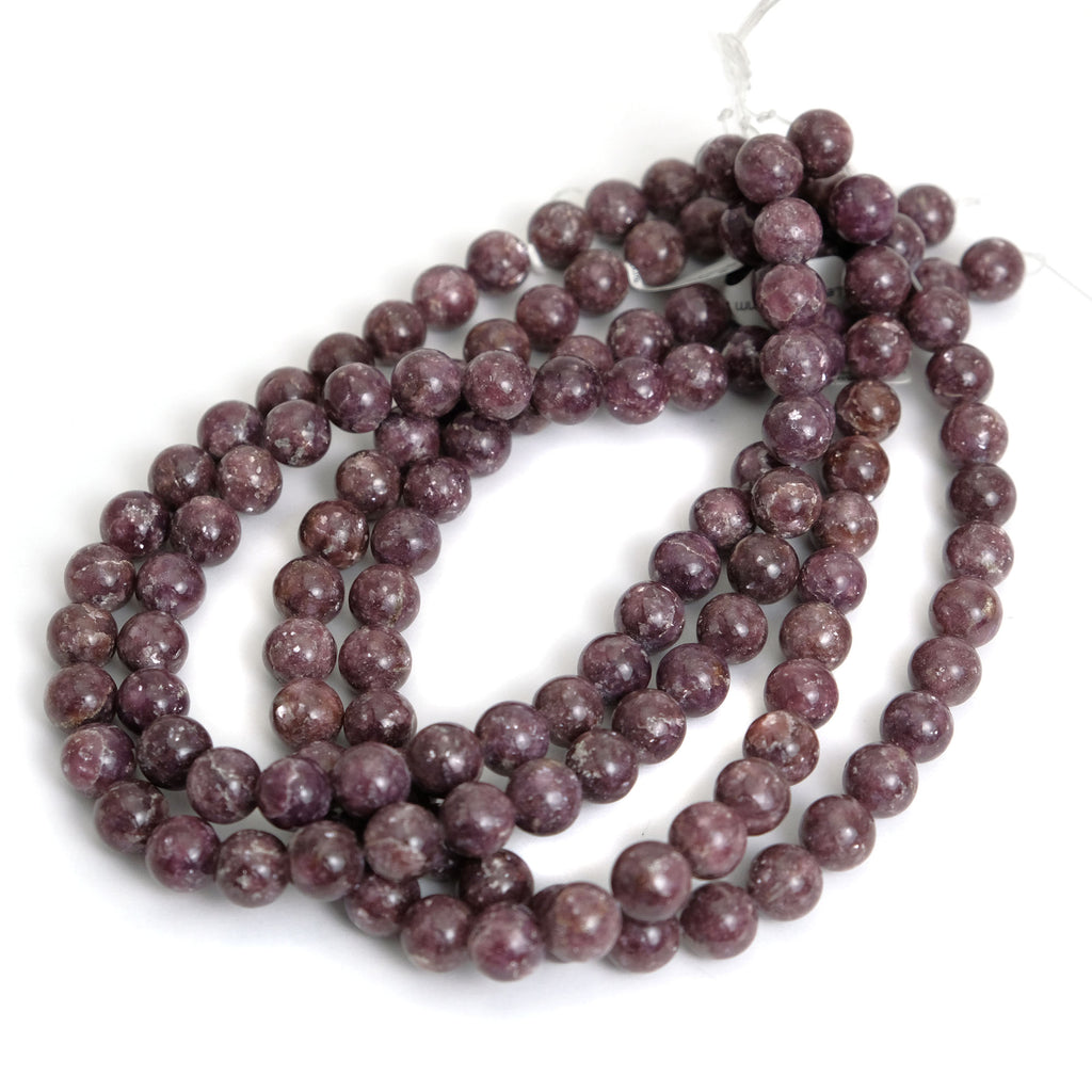 Lepidolite 12mm Smooth Rounds