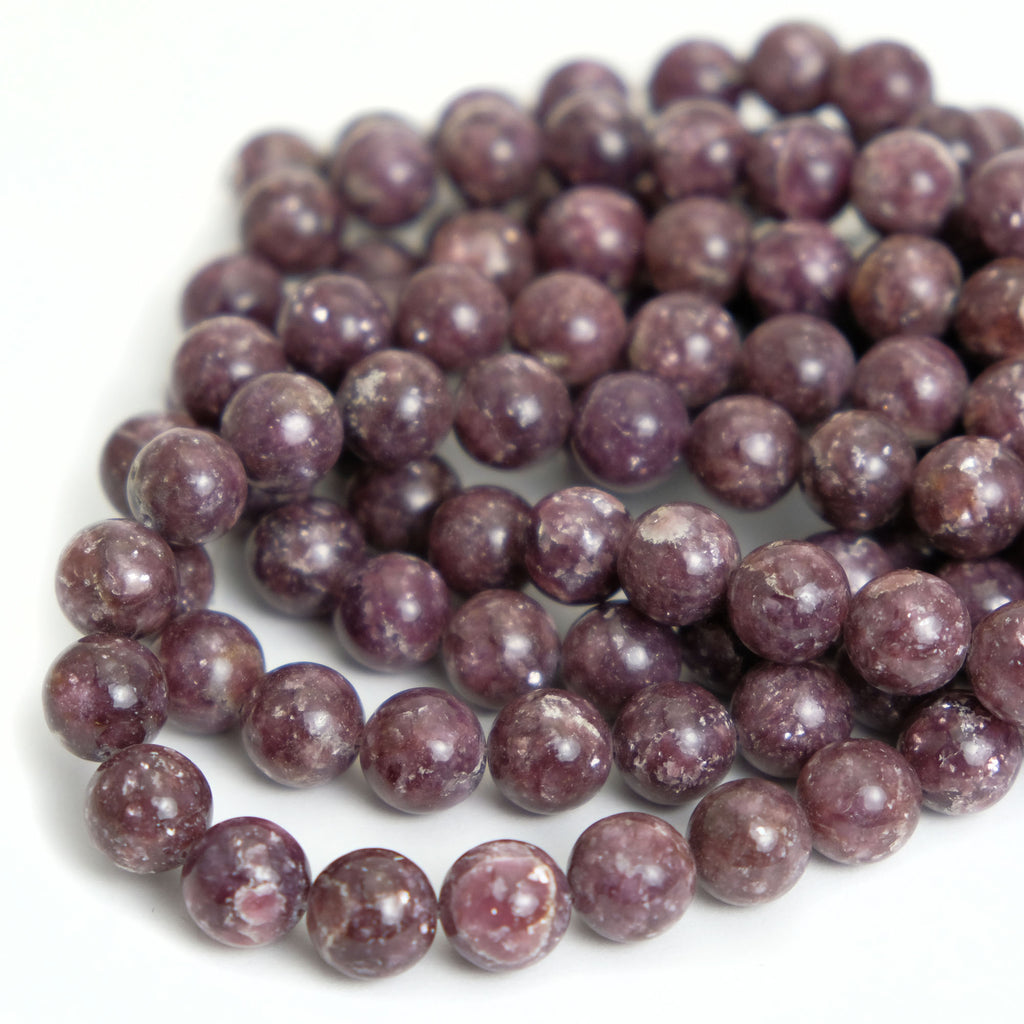 Lepidolite 12mm Smooth Rounds