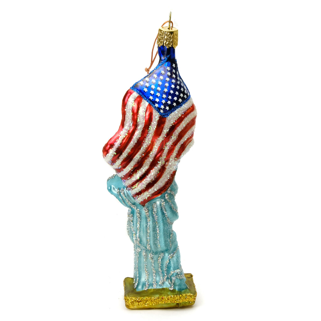 Statue of Liberty with Flag  Ornament